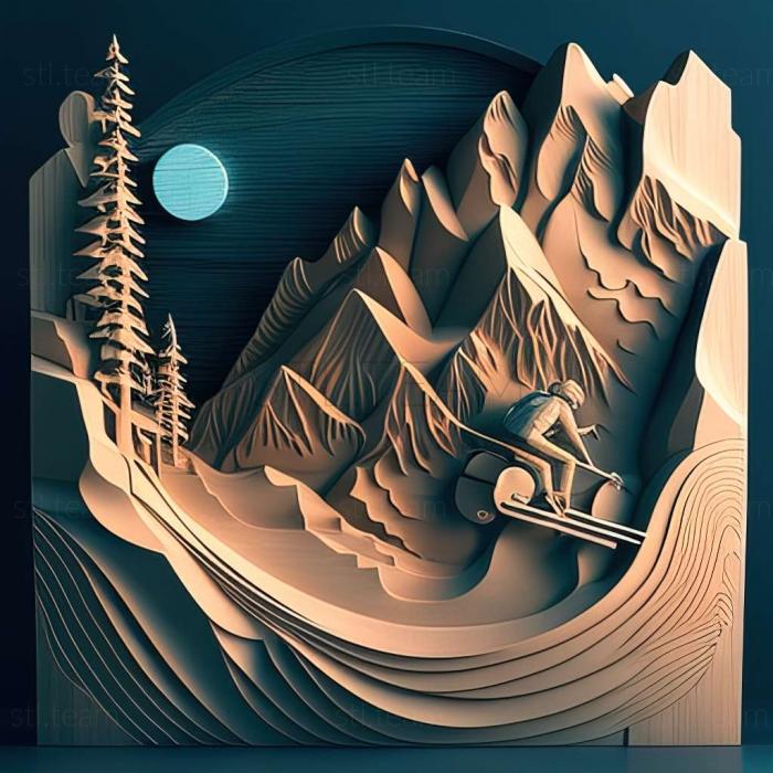 3D модель Гра Lonely Mountains Downhill (STL)